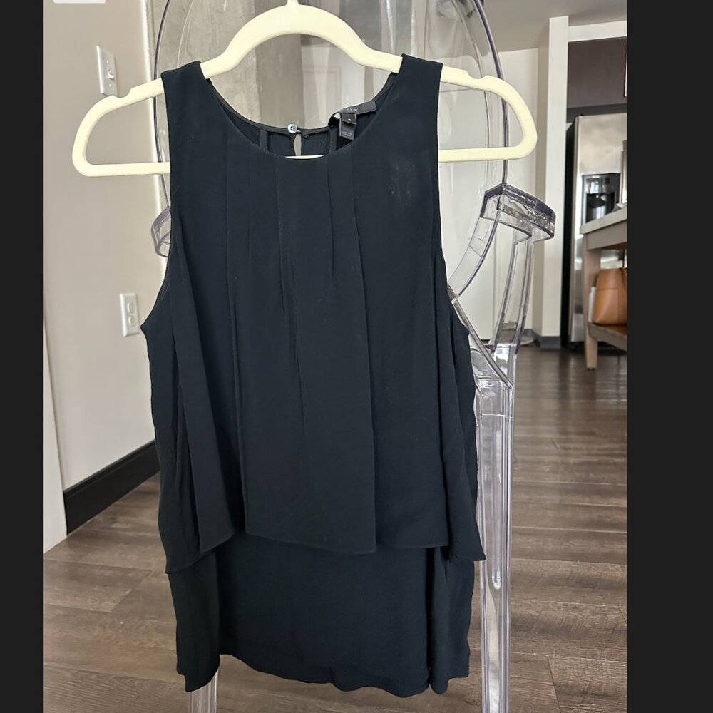 J. Crew Black Crepe Tank / Blouse